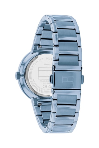 Montre à quartz en acier - Bleu