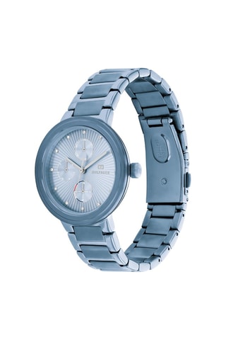 Montre à quartz en acier - Bleu