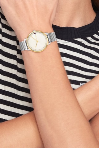 Montre à quartz en acier - Argenté et doré