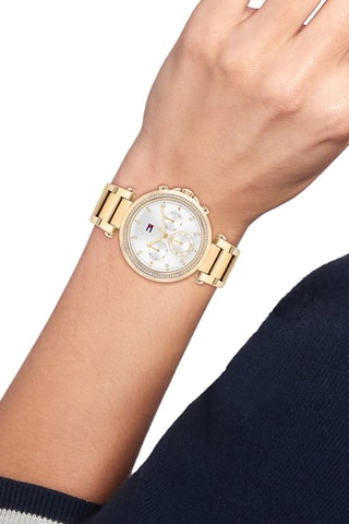 Montre à quartz en acier inoxydable - Doré