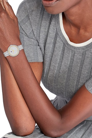 Montre à quartz en acier inoxydable - Argenté