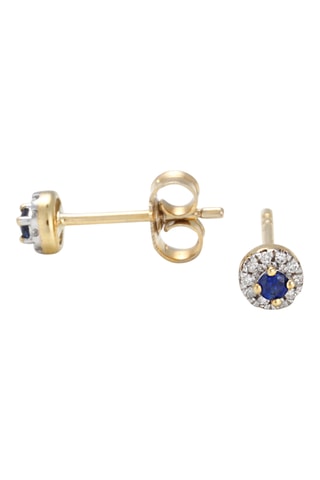 Puces Lowen - Or jaune, saphirs et diamants