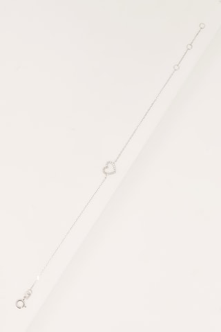 Bracelet Mini cœur Or blanc