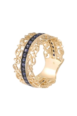 Bague Solina Or jaune et saphirs