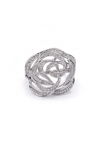 Bague Trisha Or blanc et diamants