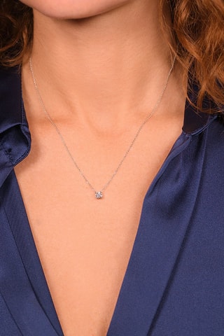 Collier Brillant d'amour - Or blanc et diamant