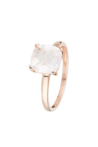Bague Quartz Unique - Or rose et quartz