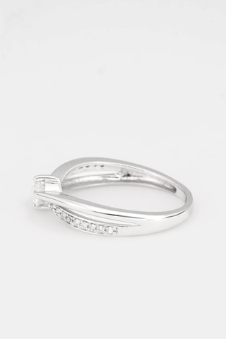 Bague Joli Solitaire - Or blanc et diamants