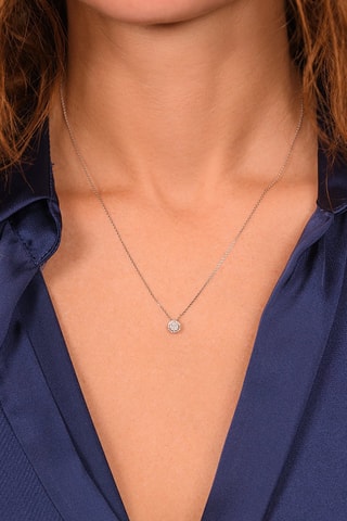 Pendentif Mon Brillant - Or blanc et diamants