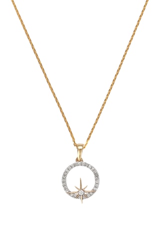 Pendentif Polaris - Or jaune et diamants