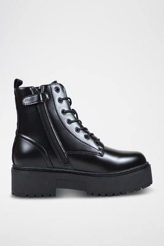 Leren Enkellaarzen Stivaletti - Zwart