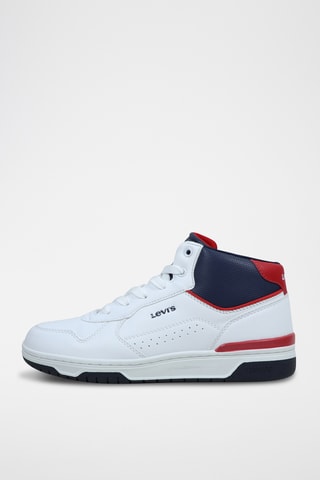 Sneakers Dereck - Wit en Marineblauw