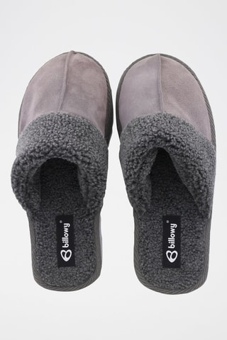 Chaussons en nubuck Matrix - 
Gris et noir