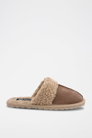 Chaussons en nubuck Matrix - 
Taupe