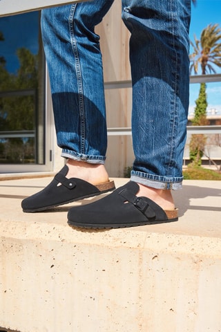 Sabots en nubuck Rosso - Noir