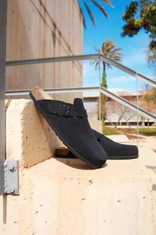 Sabots en nubuck Rosso - Noir