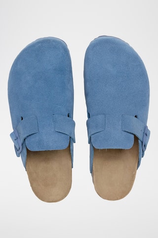 Sabots en nubuck Zueco - Bleu