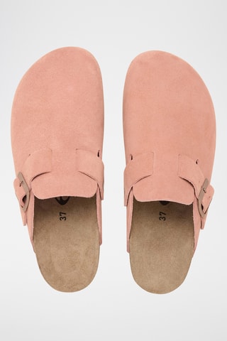 Sabots en nubuck Zueco - Saumon