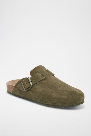 Sabots en cuir Zueco - Kaki