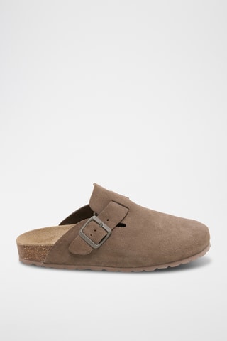 Socas em nobuck Zueco - Castanho