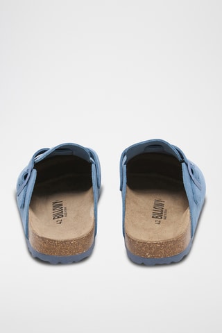 Sabots en nubuck Zueco - Bleu