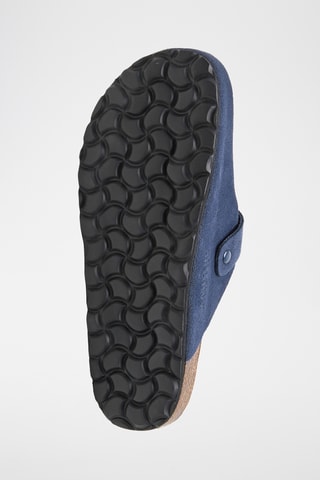 Sabots en nubuck - Bleu