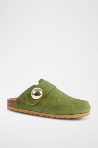 Sabots en nubuck - Vert