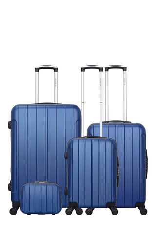 Set de 3 valises et vanity Napoli-C Bleu marine