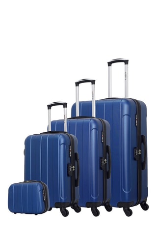 Set de 3 valises et vanity Napoli-C Bleu marine