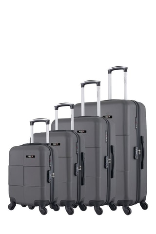 Set de 4 valises (XXS/S/M/L) Miami-M 
Gris foncé
