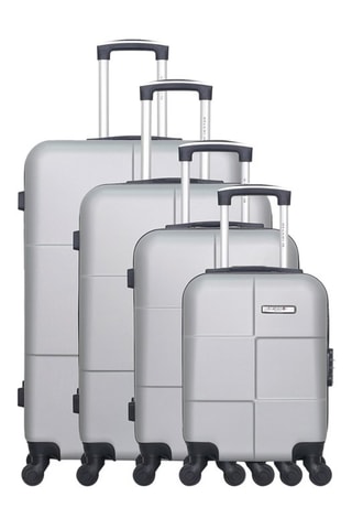 Set de 4 valises (XS/S/M/L) Miami-M 
Argenté
