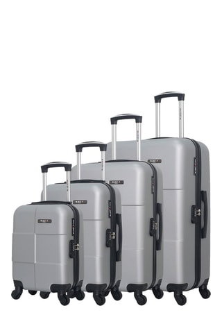 Set de 4 valises (XS/S/M/L) Miami-M 
Argenté