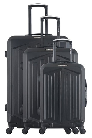 Set de 3 valises (S/M/L) Hagen - 55/65/75 cm - Noir