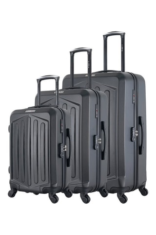 Set de 3 valises (S/M/L) Hagen - 55/65/75 cm - Noir