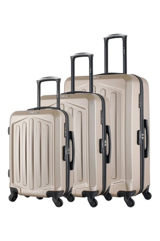 Set de 3 valises (S/M/L) Hagen - 55/65/75 cm - Beige