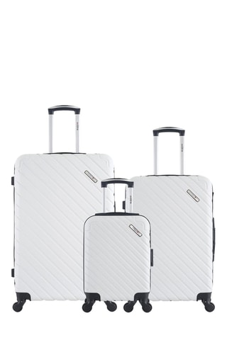Set de 3 valises (XXS/M/L) Cite - 46/65/75 cm - Blanc