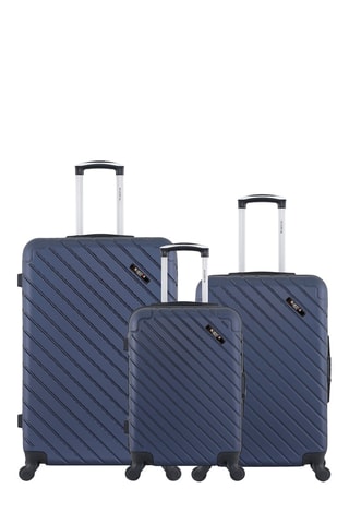 Set de 3 valises (S/M/L) Cite - 55/65/75 cm - Bleu marine