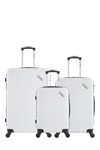 Set de 3 valises (S/M/L) Cite - 55/65/75 cm - Blanc