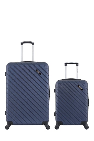 Valise cabine et valise grand volume (S/L) Cite - 55/75 cm - Bleu marine