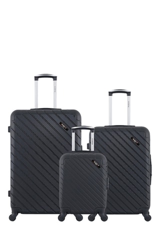 Set de 3 valises (XXS/M/L) Cite - 46/65/75 cm - Noir