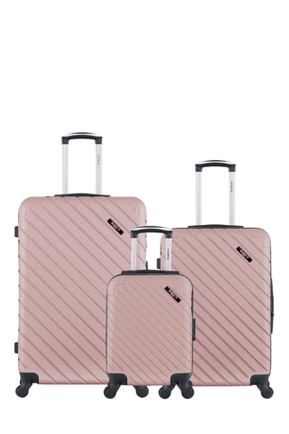 Set de 3 valises (XXS/M/L) Cite - 46/65/75 cm - Doré rose