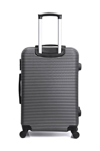 Set de 3 valises (S/M/L) London - 50/60/70 cm - Noir