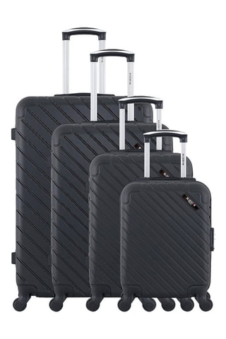 Set de 4 valises (XS/S/M/L) Cité-M - 46/55/65/75 cm - Noir