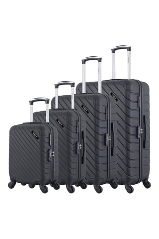 Set de 4 valises (XS/S/M/L) Cité-M - 46/55/65/75 cm - Noir