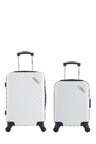 Valise XXS et valise cabine (XXS/S) Cité - 46/55 cm - Blanc