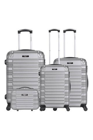 Set de 3 valises (S/M/L) et vanity Lima-C - 55/65/75/30 cm - Gris