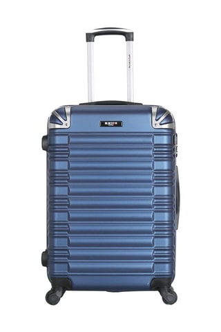 Set de 3 valises (S/M/L) et vanity Lima-C - 55/65/75/30 cm - Bleu marine