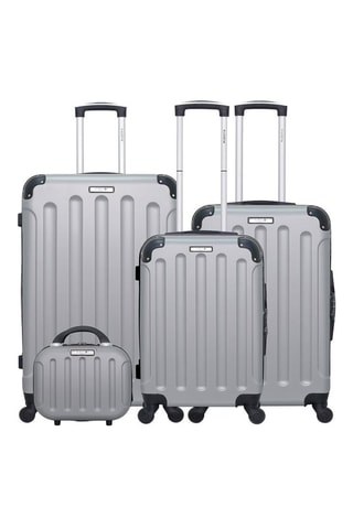 Set de 3 valises (S/M/L) et vanity Madrid-C - 55/65/75/30 cm - Gris