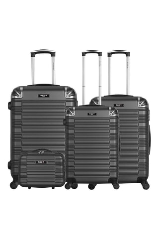 Set de 3 valises (S/M/L) et vanity Lima-C - 55/65/75/30 cm - Anthracite