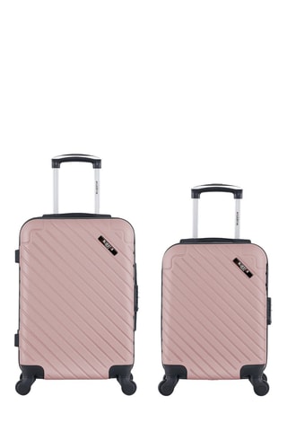 Valise XXS et valise cabine (XXS/S) Cité - 46/55 cm - Doré rose